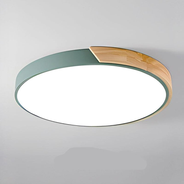 Slank rund loftlampe, moderne minimalistisk skær til hjemmet