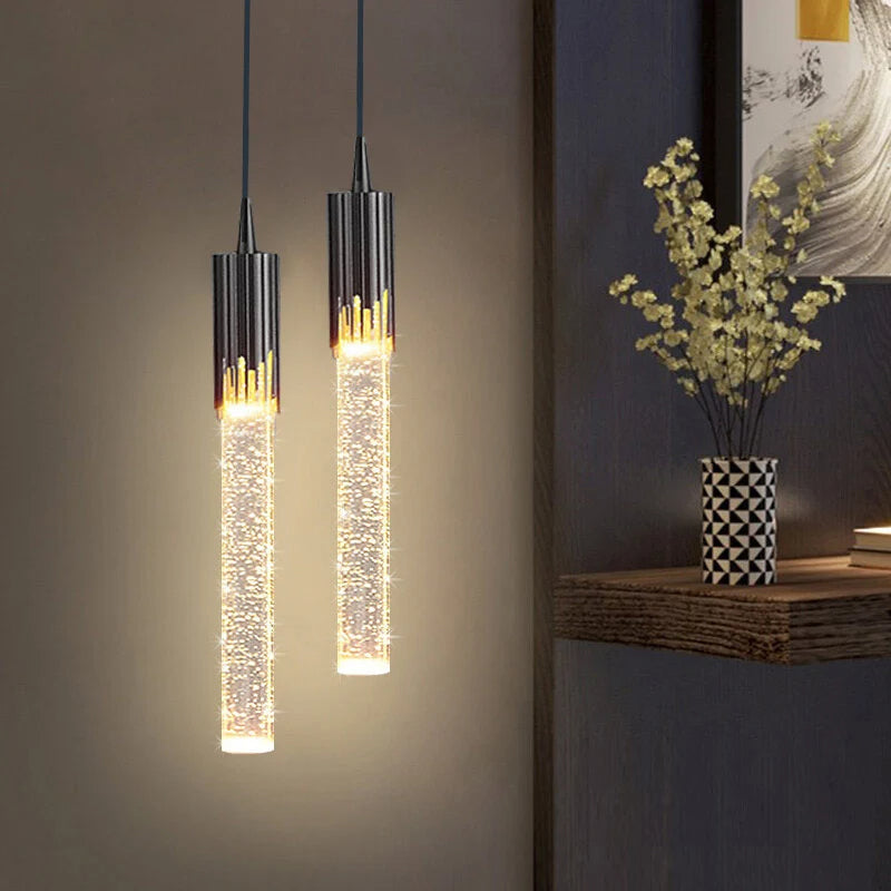 Cylinderformet glaspendel – Lustreau