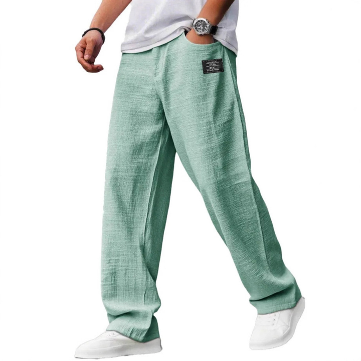 Mænds Casual Drawstring Bukser med Lommer