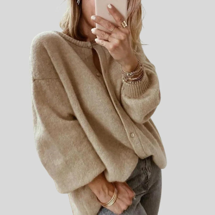 Strikket cardigan med knapper