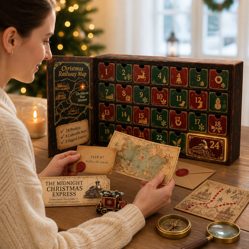 Escape room-julekalender med 24 gåder og 6 hemmelige temaer