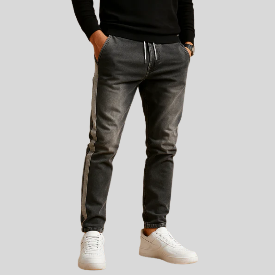 Herre stretch denim jeans med elegant pasform