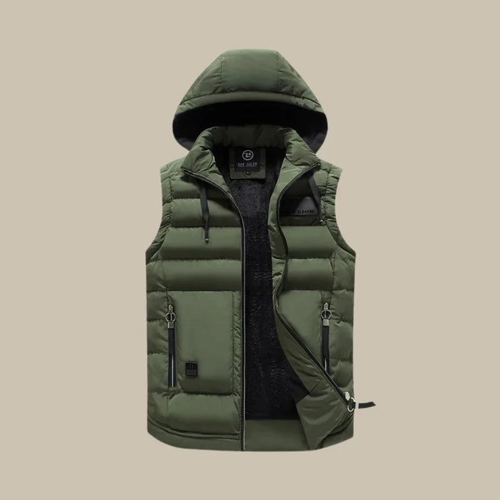 Polstret bodywarmer til mænd