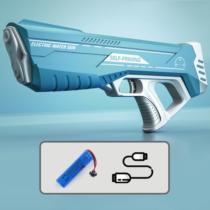 Vandpistol med trykstråle og USB-batteri til børn og voksne – SpritzPower X1