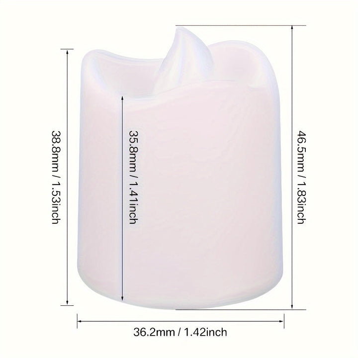 Batteridrevne LED-stearinlys uden flamme – 24-96 stk
