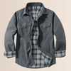 Vintage flannel plaid jakke til mænd