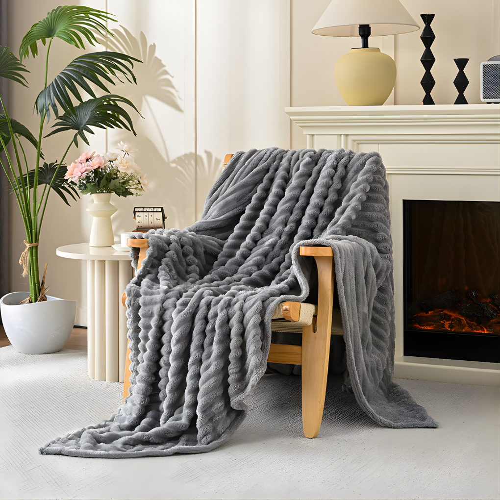 Faux Fur Kastetæppe