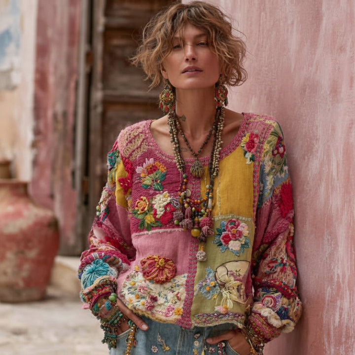 Womens Digitally Printed T-shirt Cardigan