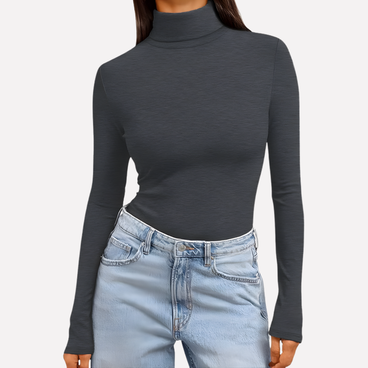 Kvinders Turtleneck Langærmet Top