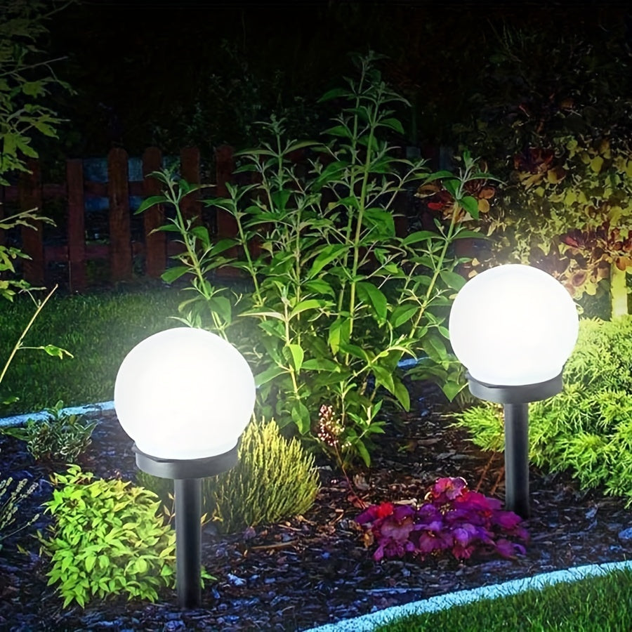 LED-solcellehavelamper – kugleformet belysning til stier og haver