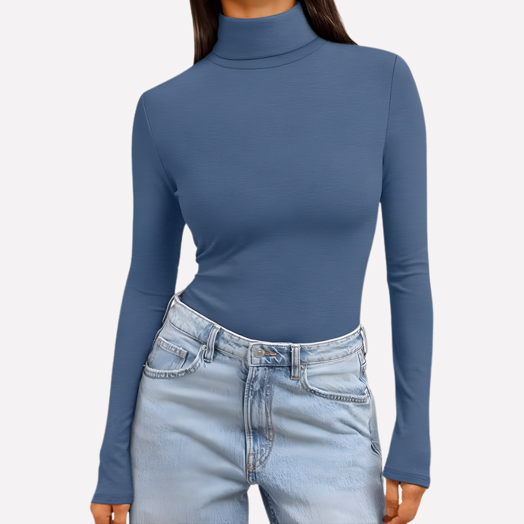 Kvinders Turtleneck Langærmet Top