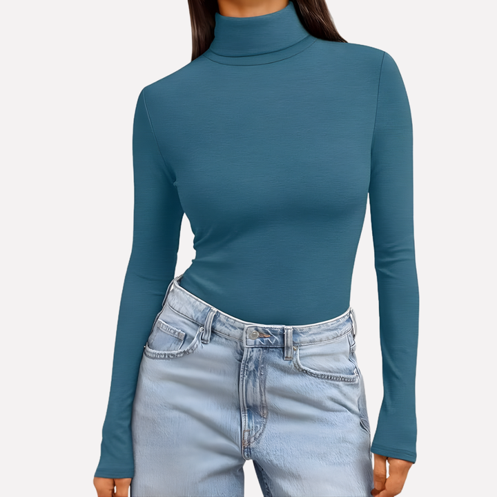 Kvinders Turtleneck Langærmet Top