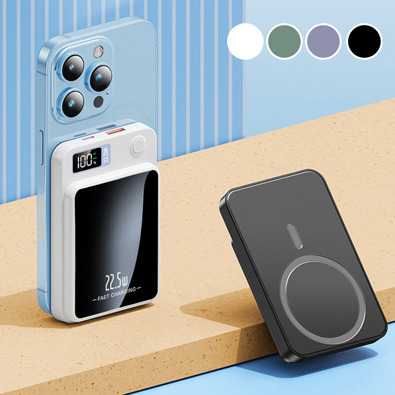 Powerbank 20.000 mAh | 22,5 W hurtigopladning & 15 W trådløs Qi-opladning