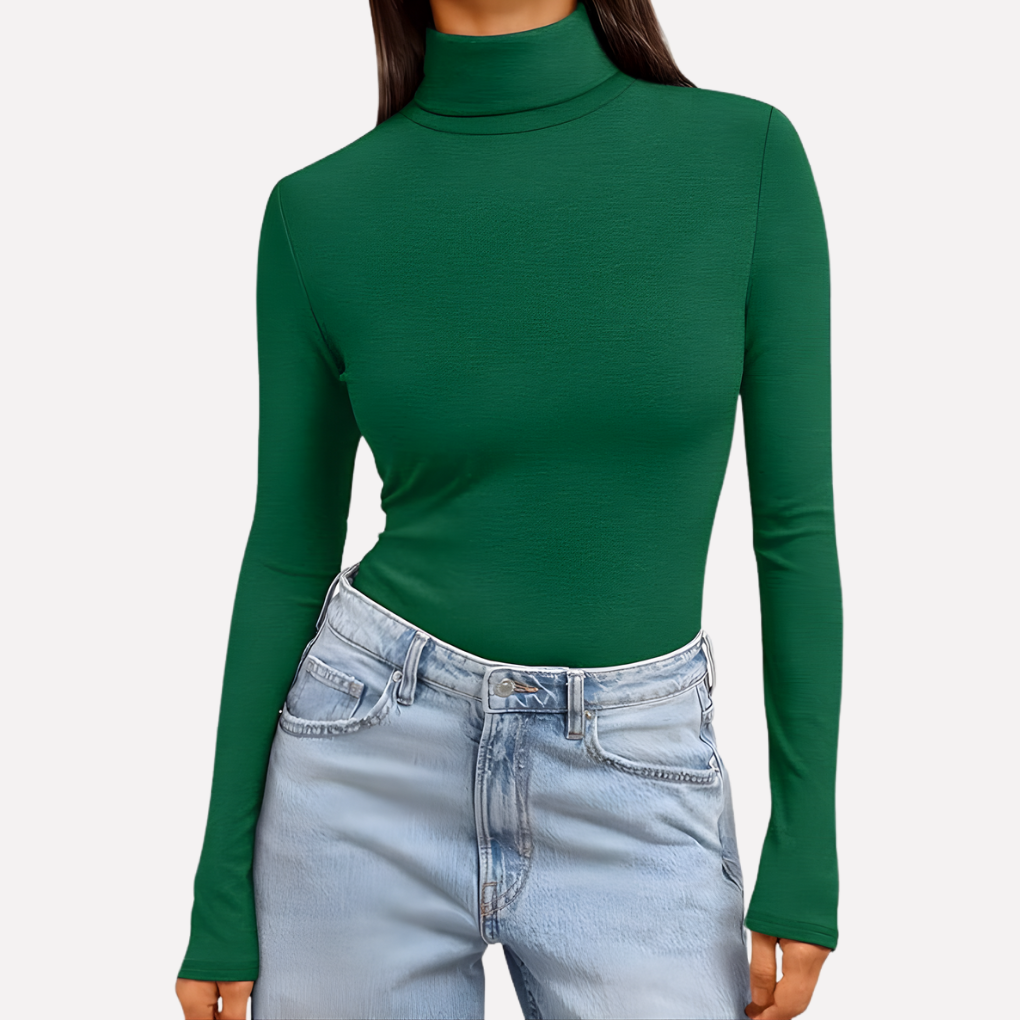 Kvinders Turtleneck Langærmet Top