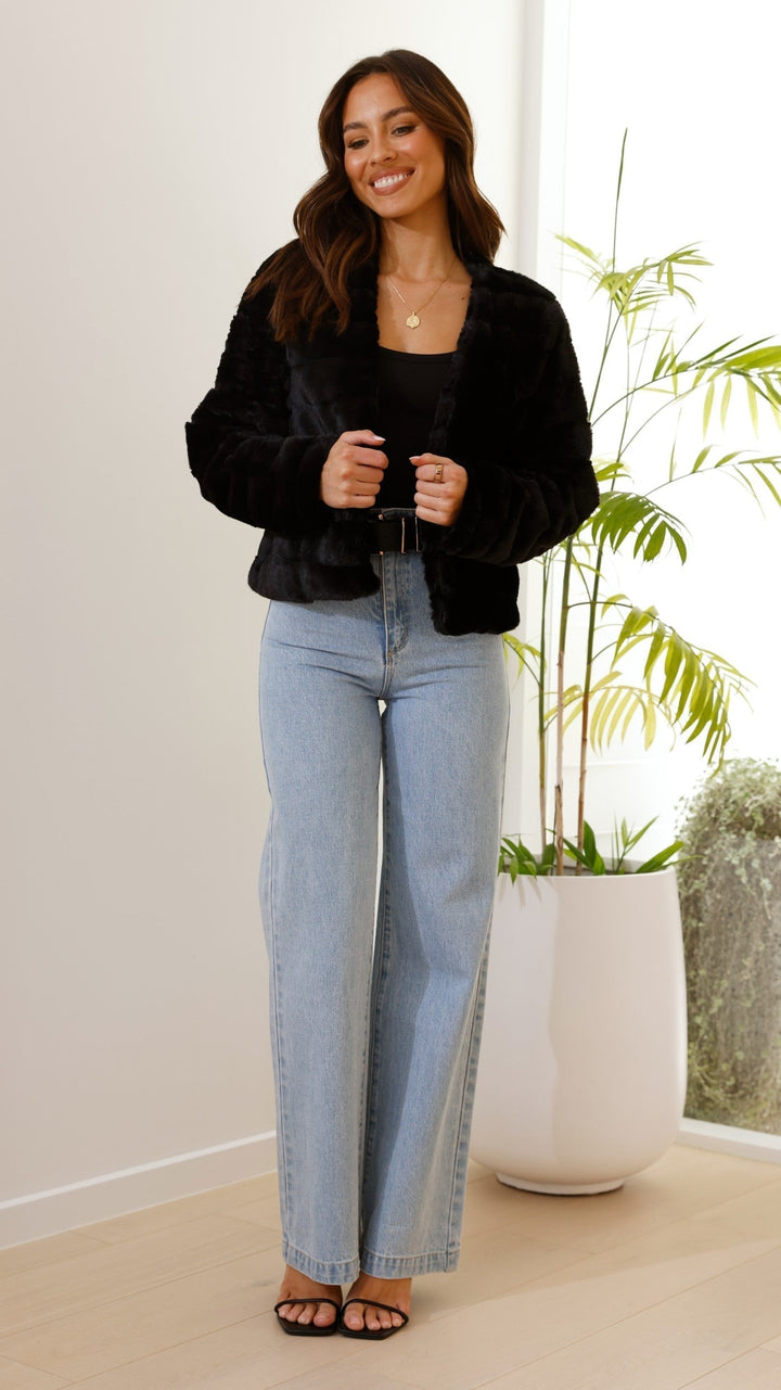 Luksuriøs cropped jakke til kvinder – Veloura