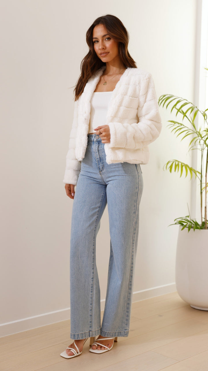 Luksuriøs cropped jakke til kvinder – Veloura