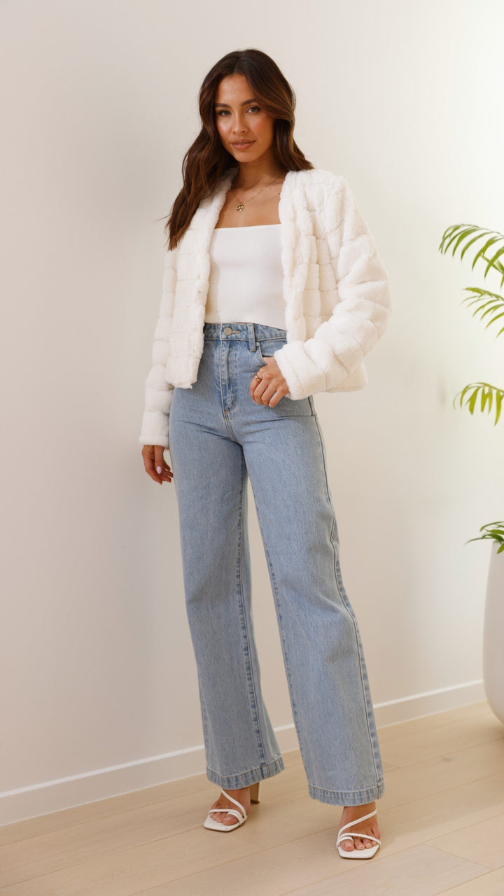 Luksuriøs cropped jakke til kvinder – Veloura