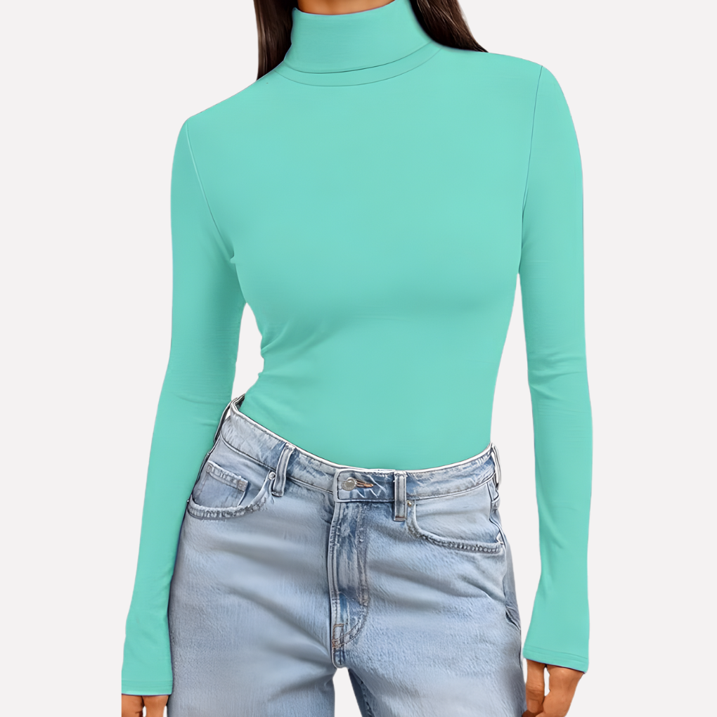 Kvinders Turtleneck Langærmet Top