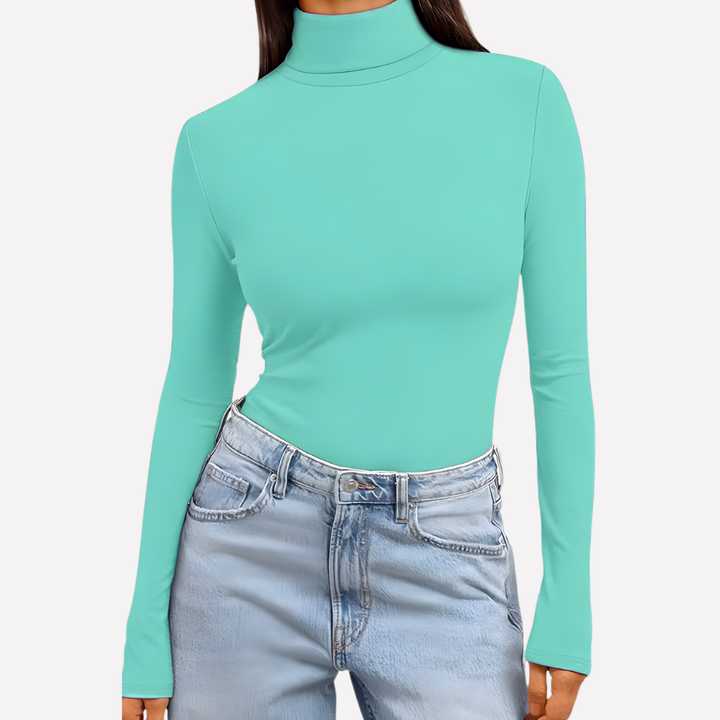 Kvinders Turtleneck Langærmet Top