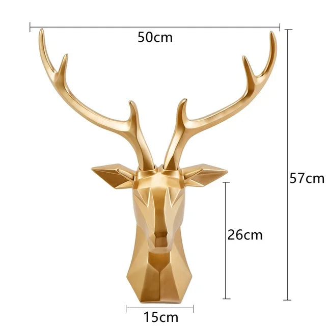 3D-hjortehovedskulptur til en majestætisk stemning – RegalDeer