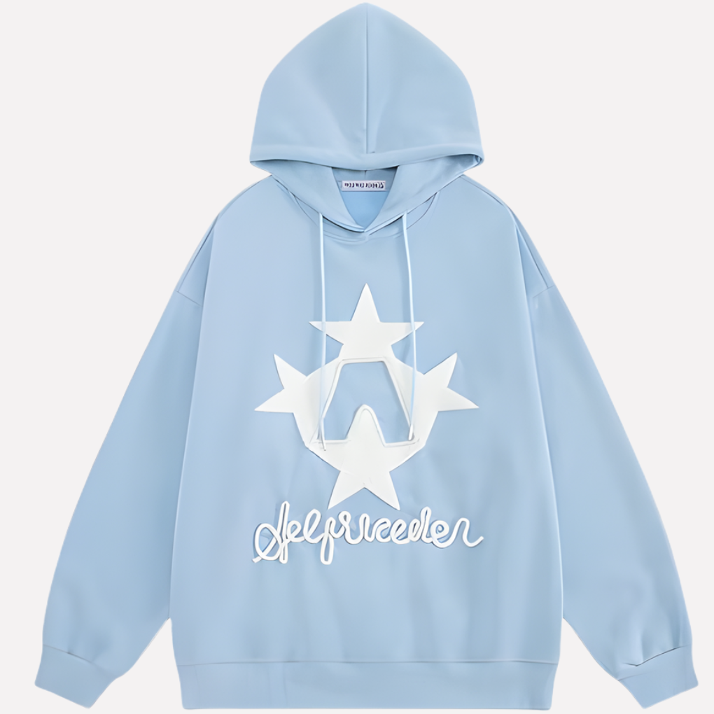 Kvinders Oversized Grafisk Hoodie