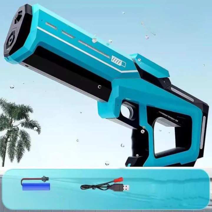Automatisk vandpistol med 1L tank og 10 m rækkevidde – Ren sommersjov