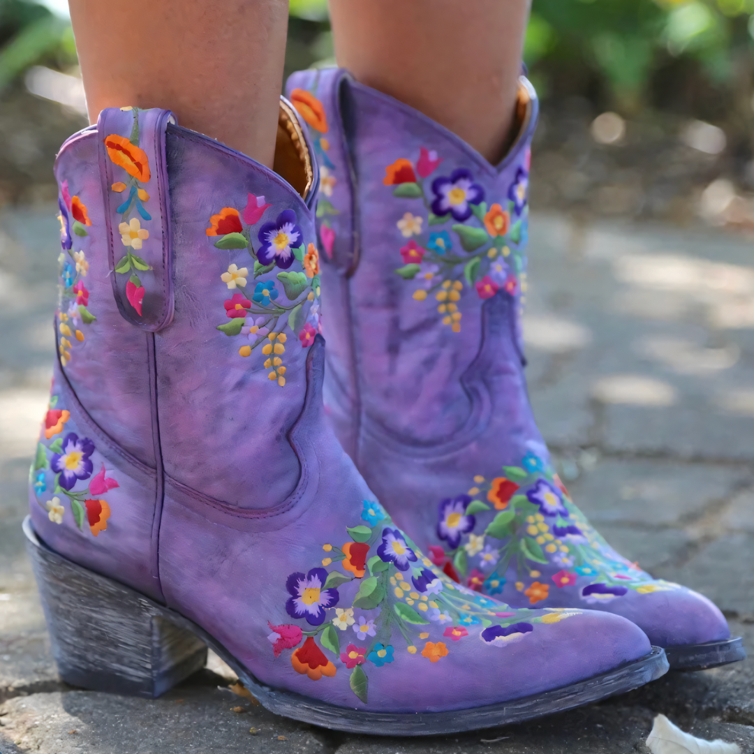 Vandtætte vintage cowgirl-støvler - Sierra