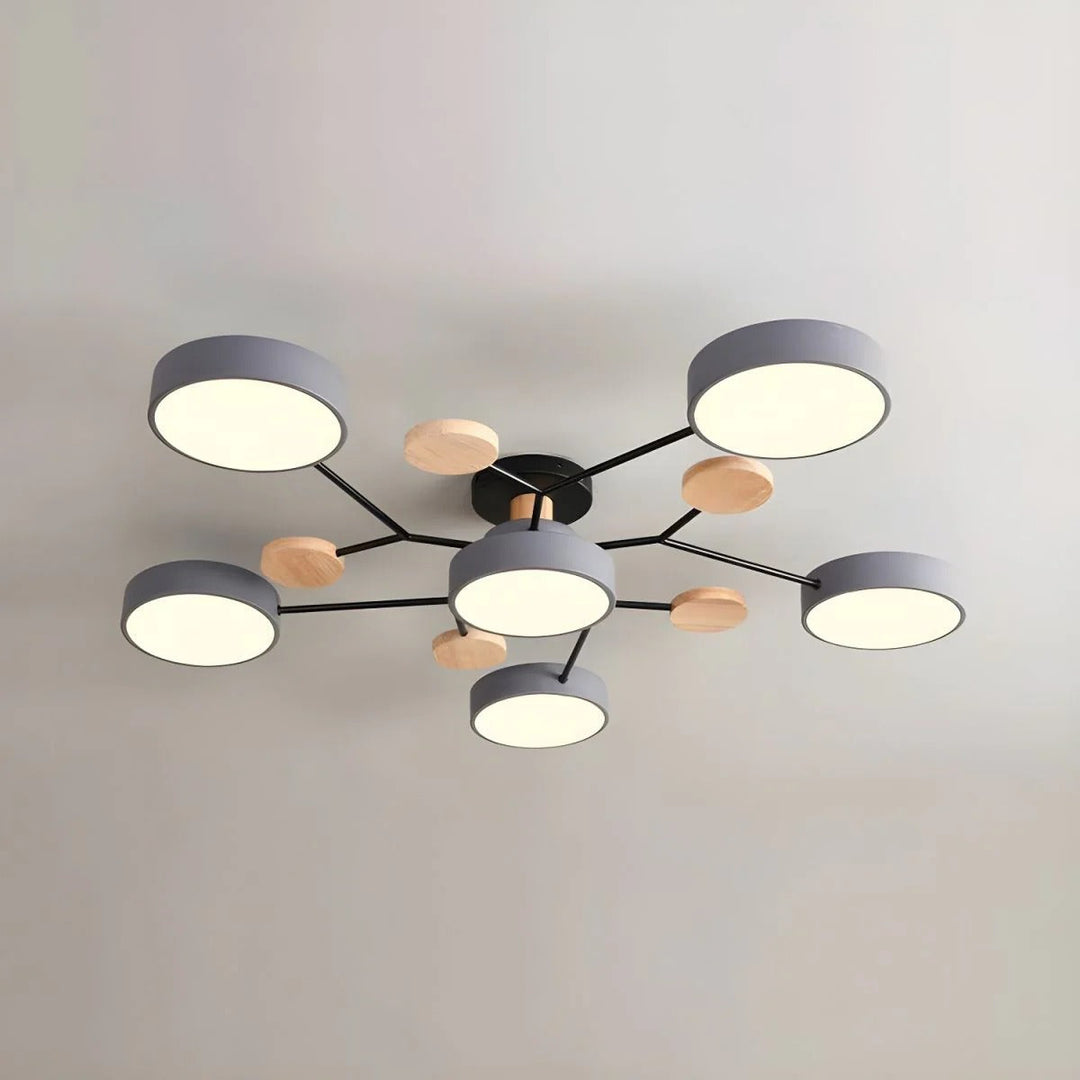 Loftlampe til flush-montering, moderne LED-belysning til rummet