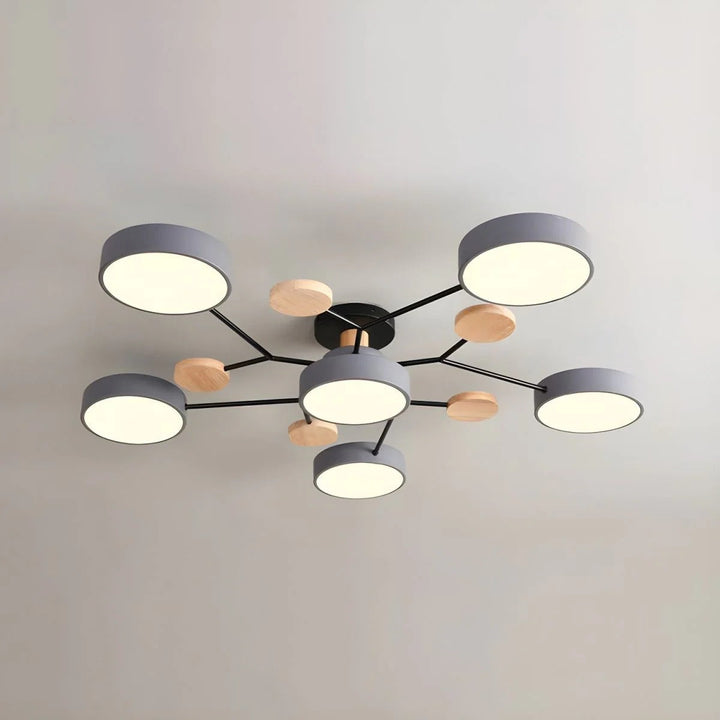 Loftlampe til flush-montering, moderne LED-belysning til rummet