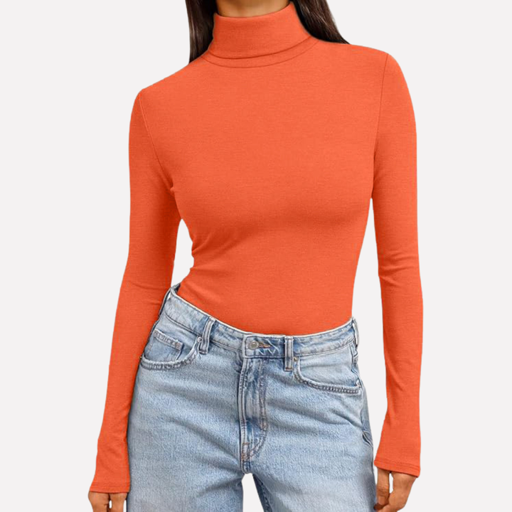 Kvinders Turtleneck Langærmet Top