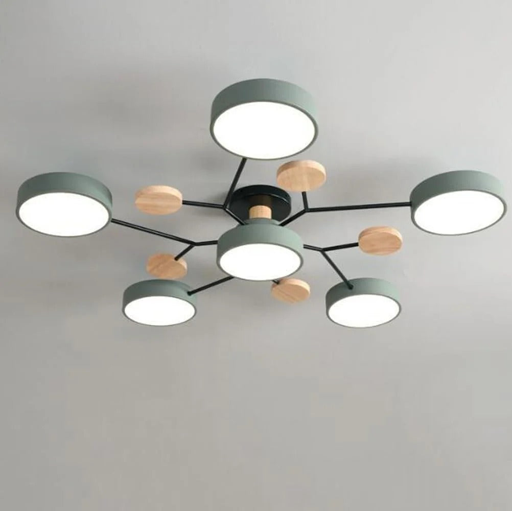 Loftlampe til flush-montering, moderne LED-belysning til rummet