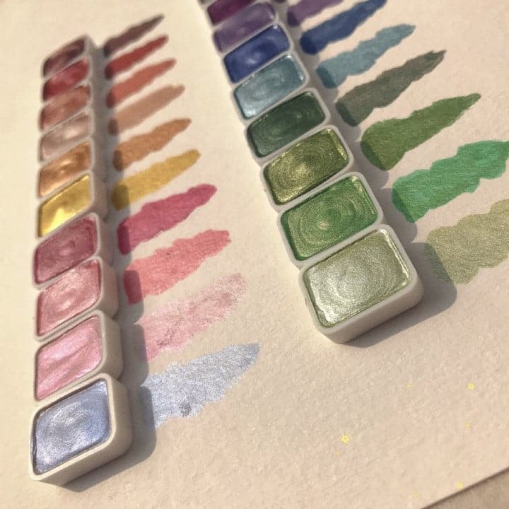 Akvarelfarvesæt i mange farver - ColorCrafter