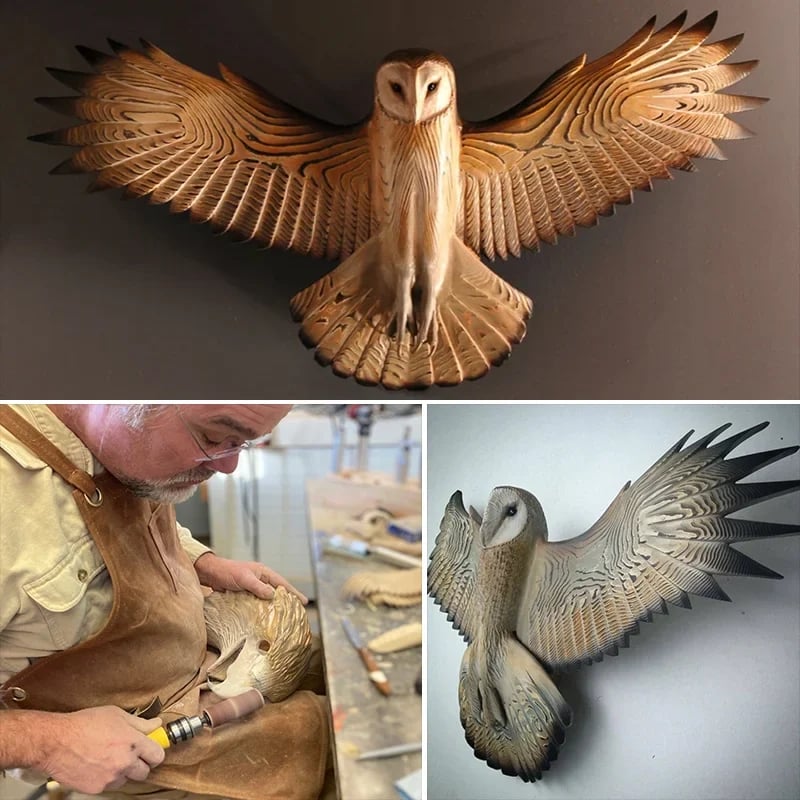 Vægdekoration – uglen "Majestic"