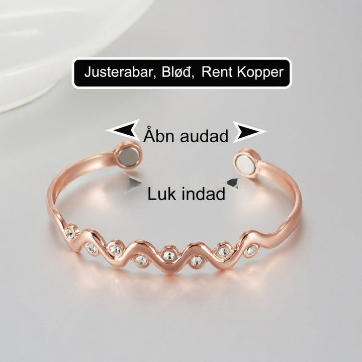 Pure Red Copper Bracelet Simple Purple Copper Design
