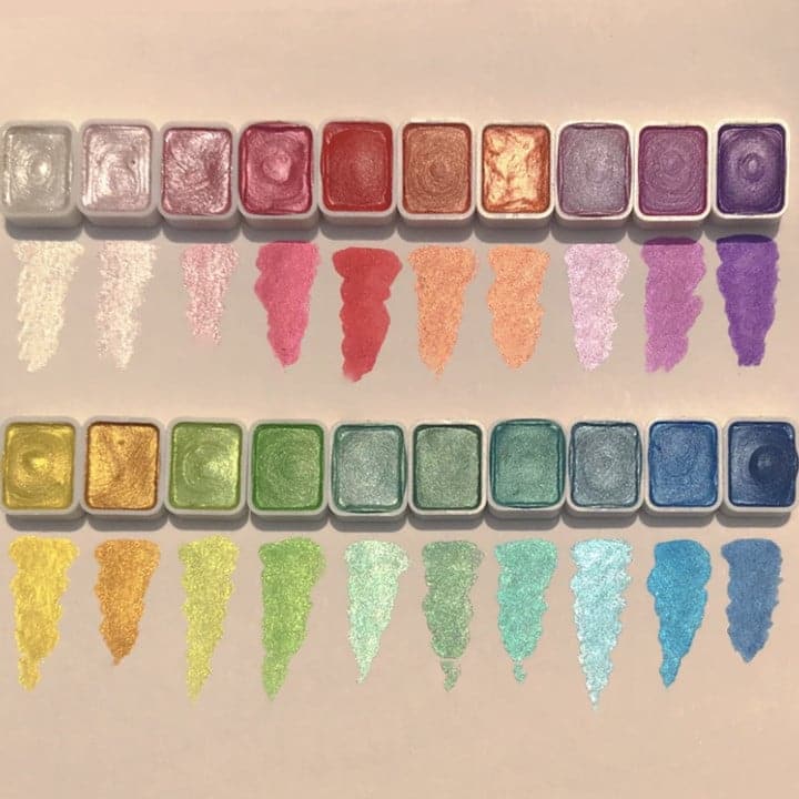 Akvarelfarvesæt i mange farver - ColorCrafter