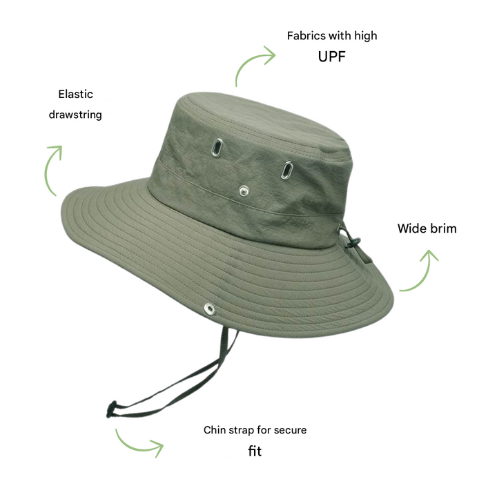 Outdoor-bøttehat med UV-beskyttelse – Stormtrail