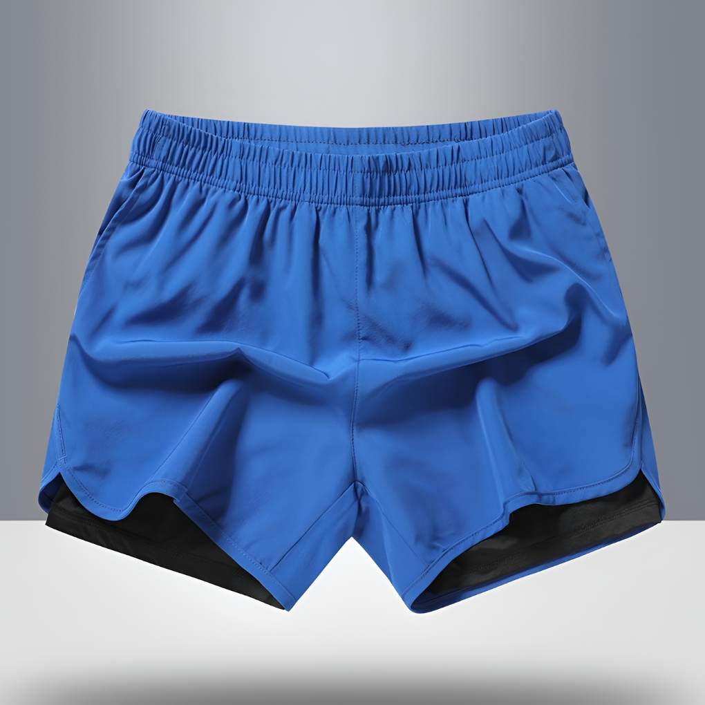 Hurtigtørrende løbeshorts til mænd med lynlås