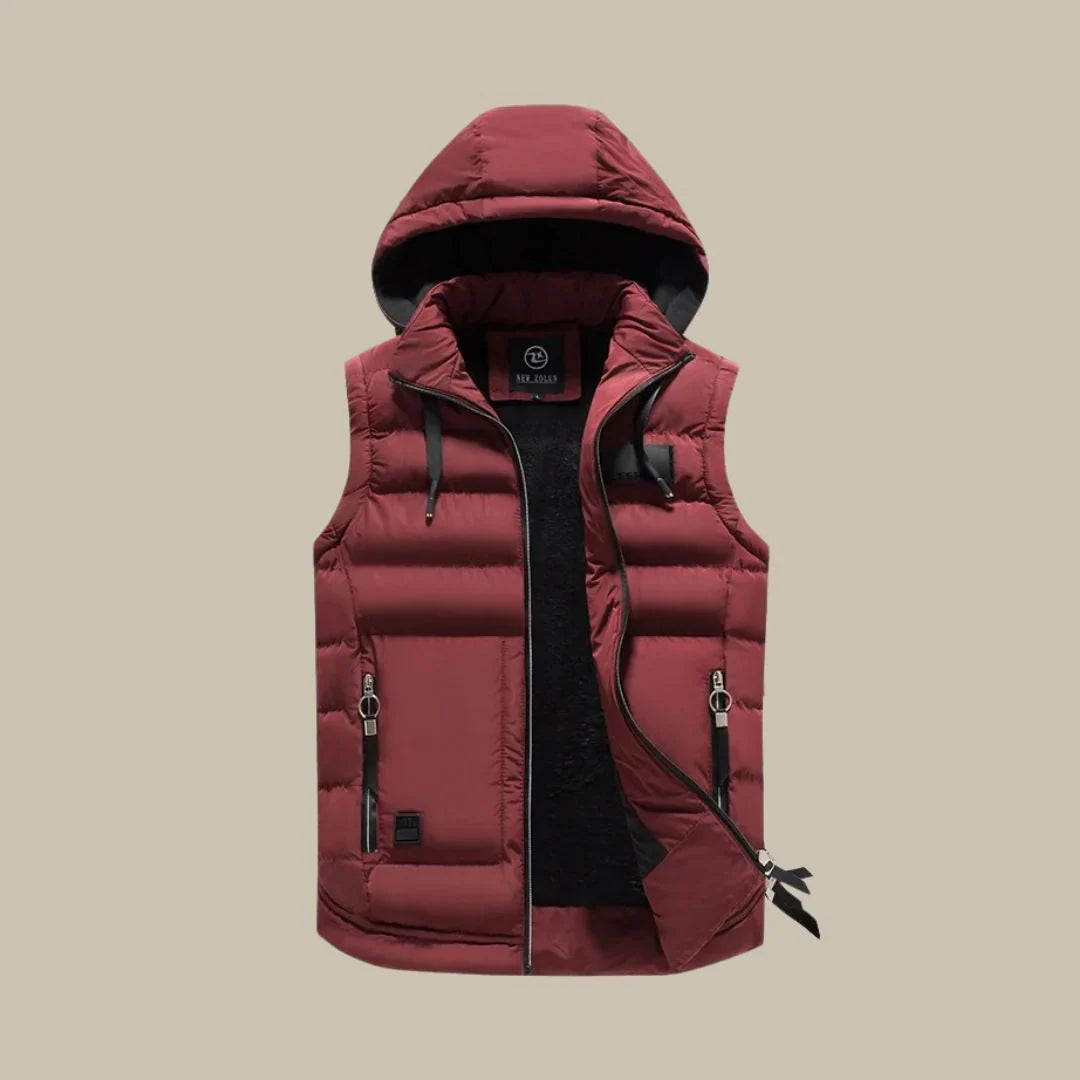Polstret bodywarmer til mænd