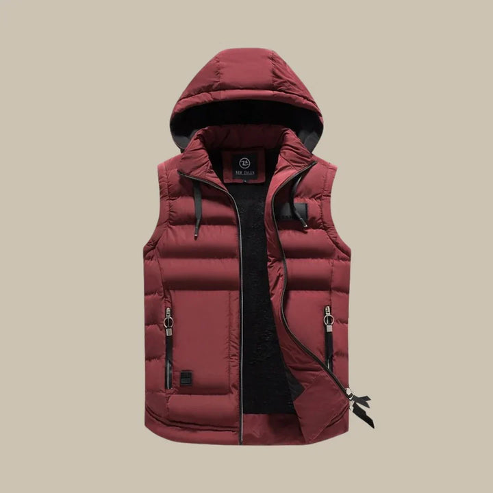 Polstret bodywarmer til mænd