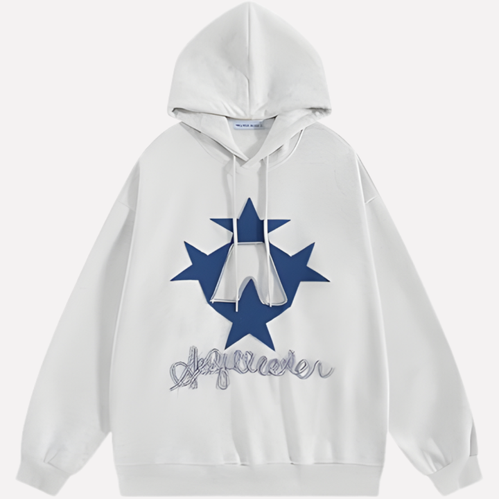 Kvinders Oversized Grafisk Hoodie