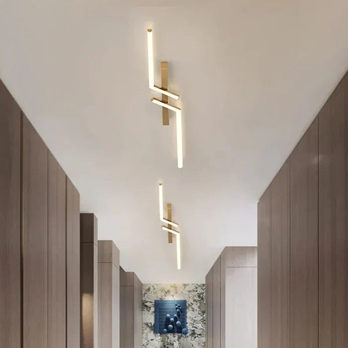 Moderne LED-loftlampe – Geometrisk lampe