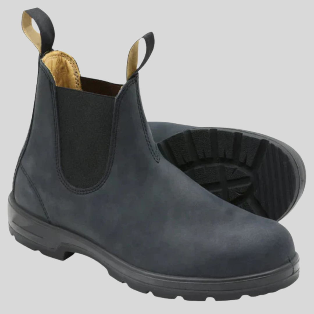 Herrestøvler Slip-On Design med skaft
