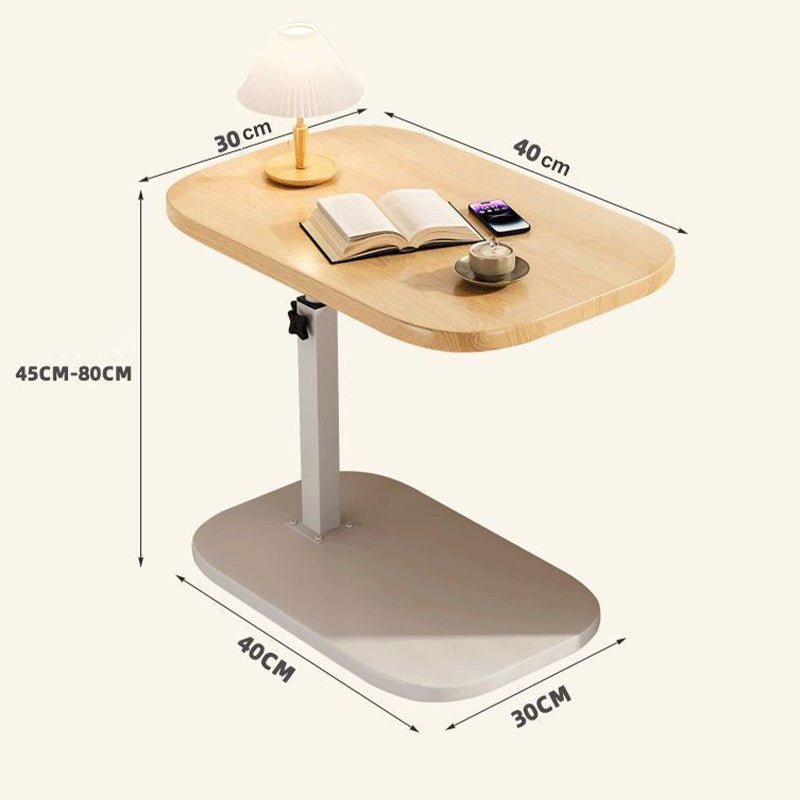 Højdejusterbart rullende laptopbord med 360° drejelig bordplade, 45–80 cm, 30 kg bæreevne