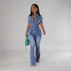 Denim Jumpsuit til Kvinder – Klassisk Stil og Moderne Komfort