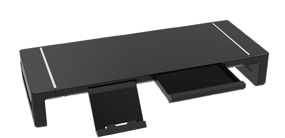 Elevation justerbart skærmstativ med skuffe – Stravon