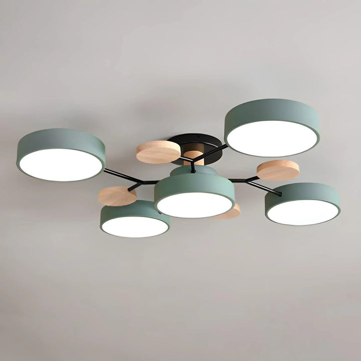 Loftlampe til flush-montering, moderne LED-belysning til rummet