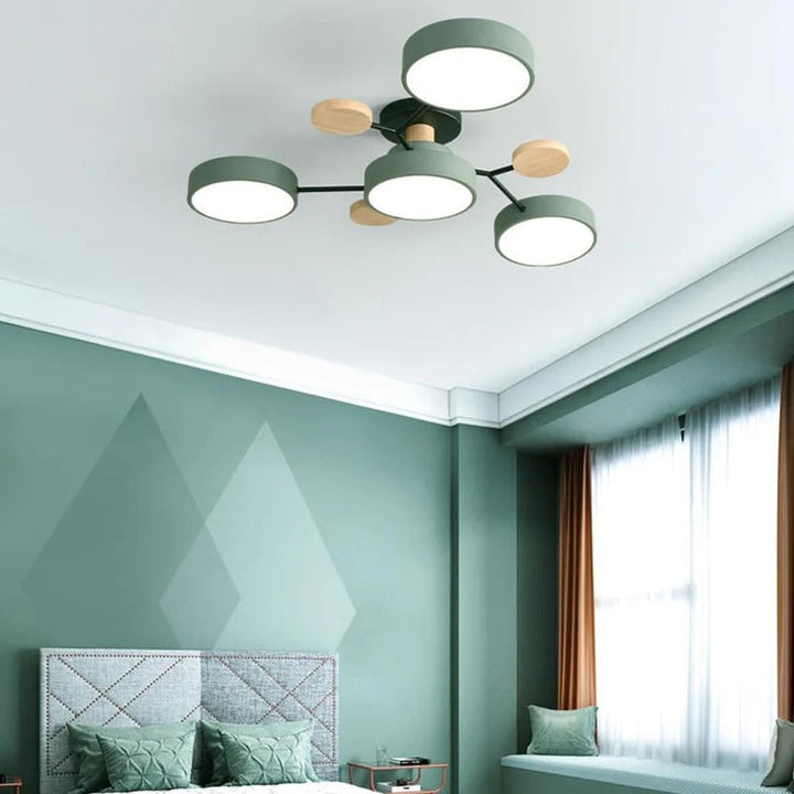 Loftlampe til flush-montering, moderne LED-belysning til rummet