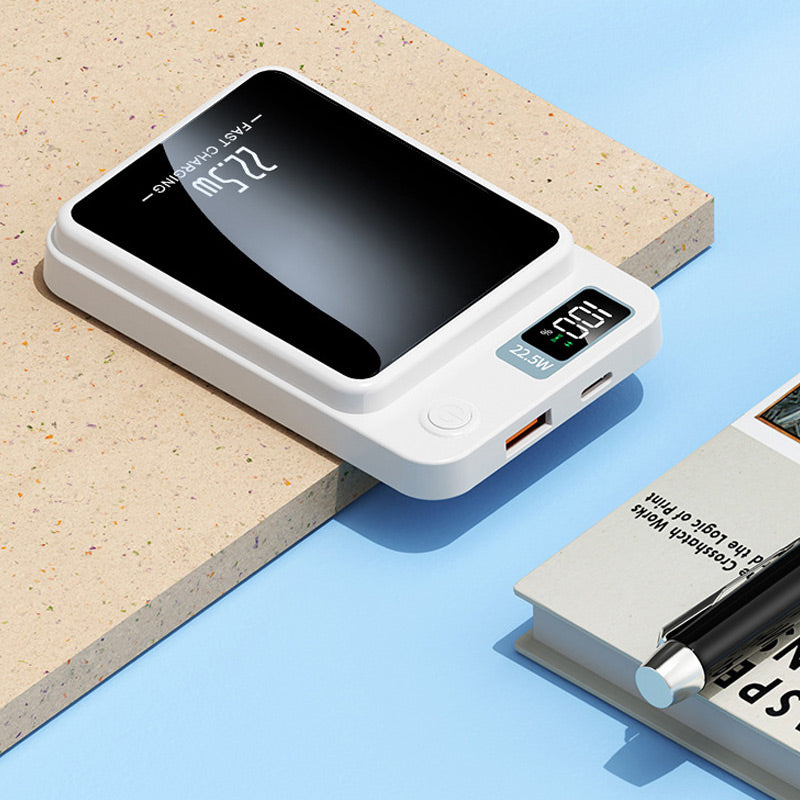 Powerbank 20.000 mAh | 22,5 W hurtigopladning & 15 W trådløs Qi-opladning