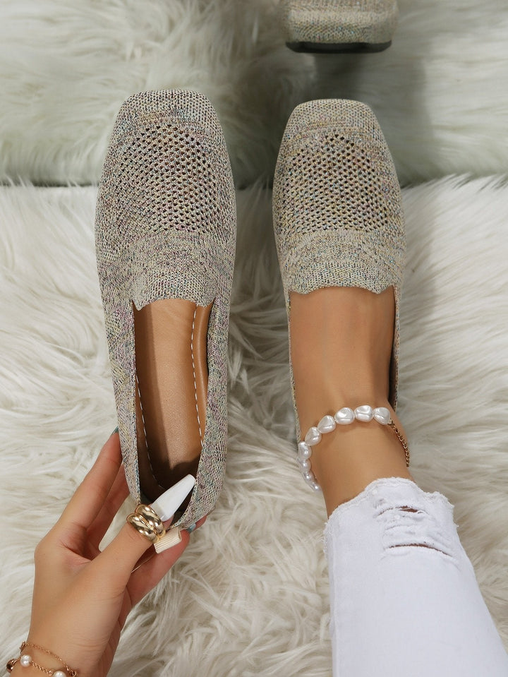 Ortopædiske slip-on-sneakers til damer med blød indersål og åndbart mesh