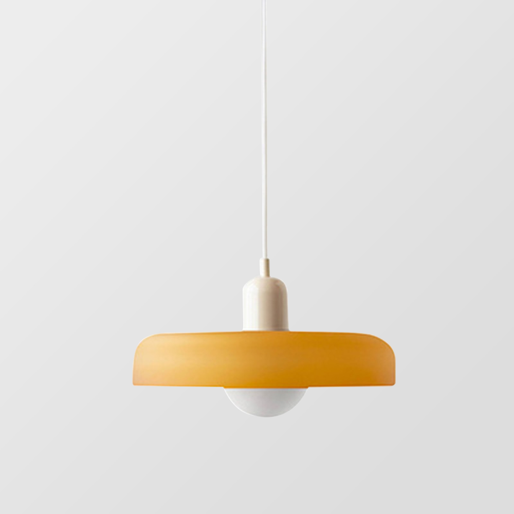 Farverig pendellampe i Bauhaus-stil - StiloGlas